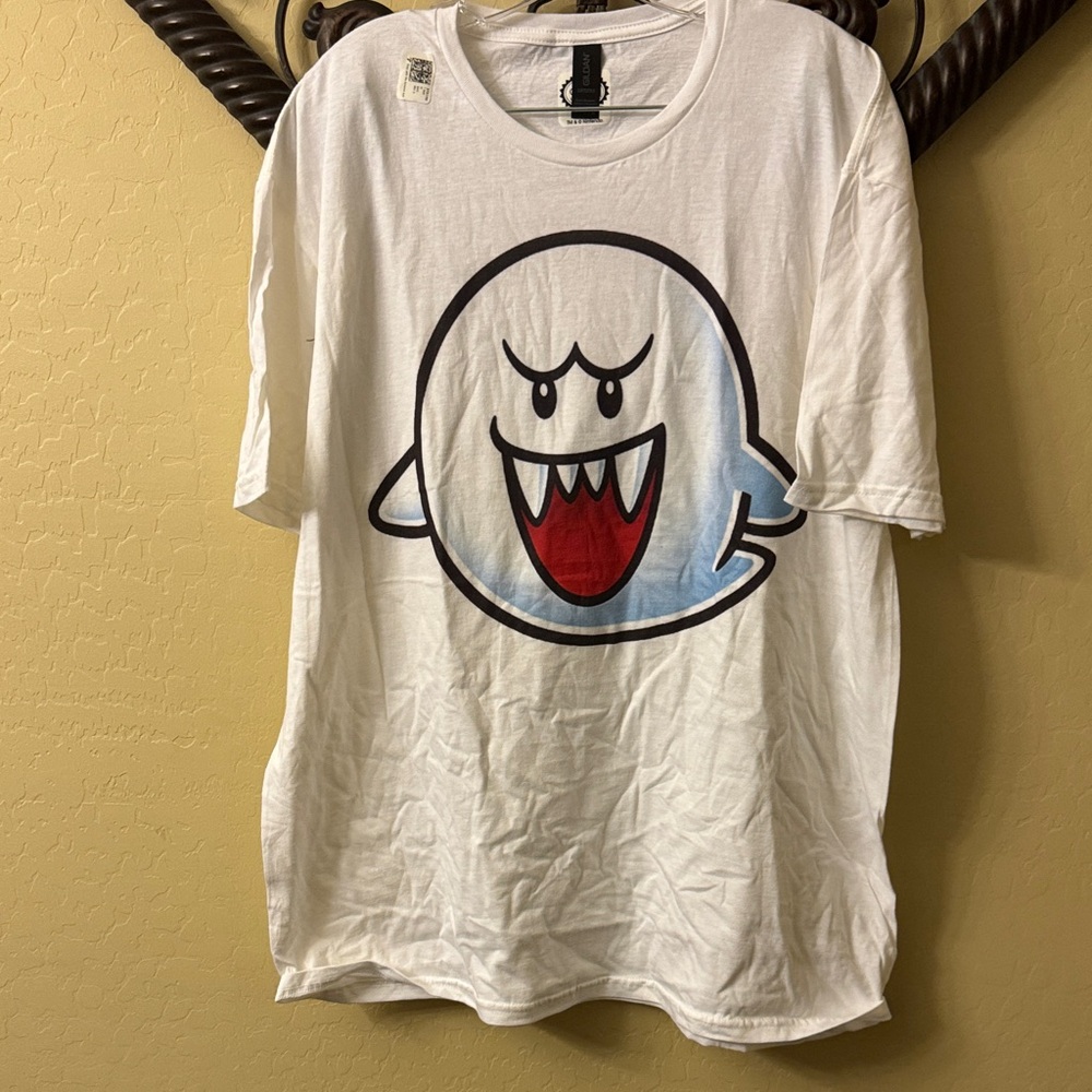 Nintendo Graphic T-Shirt with Mario Boo Ghost Halloween